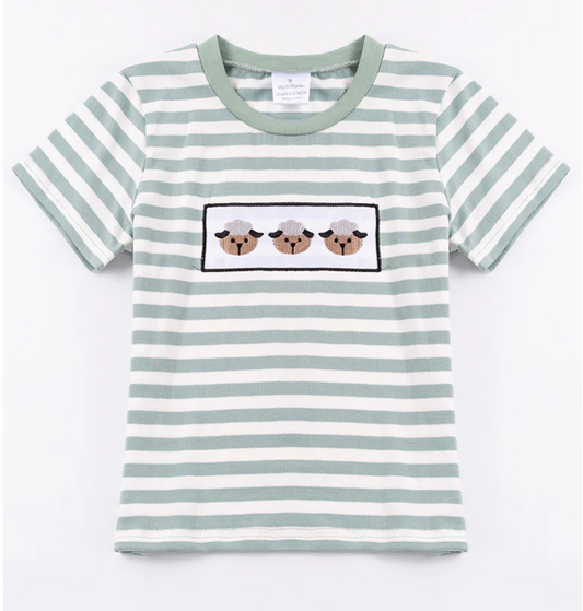 Grayson Green Striped Sheep Top